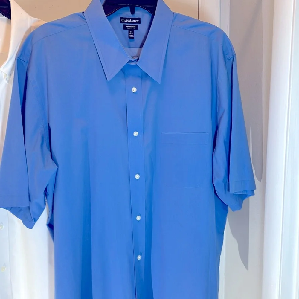 Pair Crofts & Barrow Short Sleeve Shirts 2XL - Picture 6 of 10